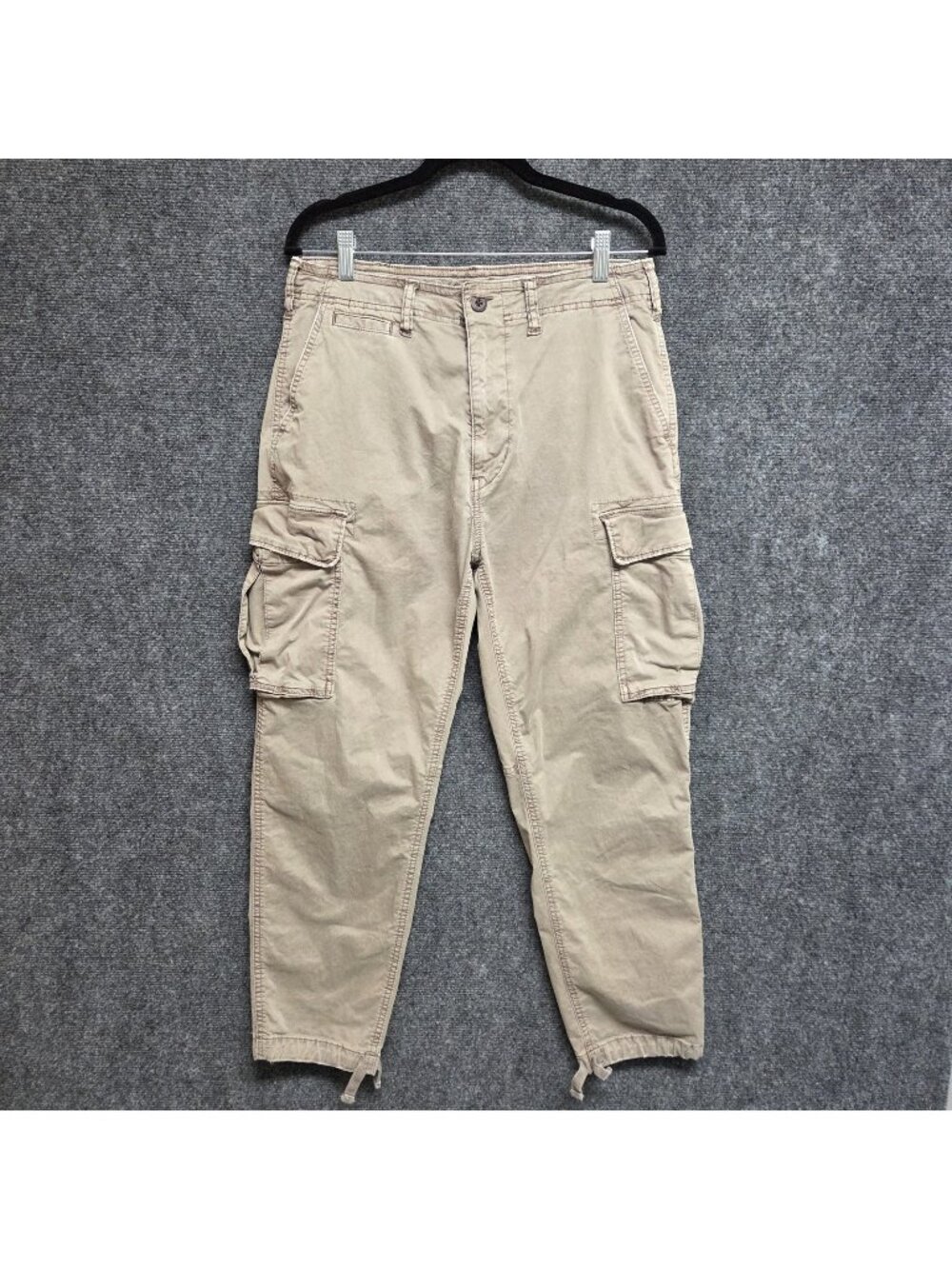 American Eagle Pants Mens 30x26 Brown Flex Cargo Cotton Stretch Casual Y2K